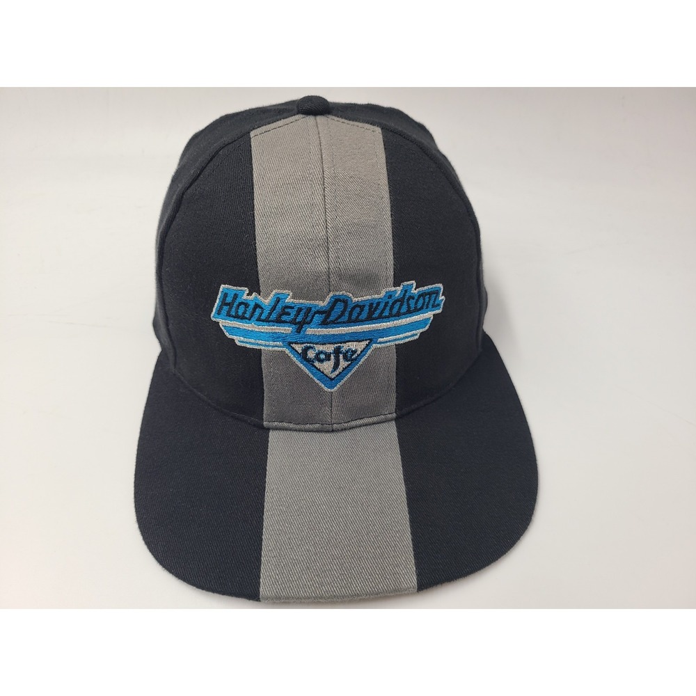 Vintage Harley-Davidson Cafe Las Vegas Snap Adjustable Hat Cap Men Women Black
